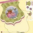 Vintage Holiday Angel Decoupage Qua-trefoil Shaped Card Kit