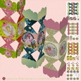 Vintage Pink Angels Christmas Cracker Box Kit with Gift Tags