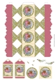 3D Vintage Holiday Angel Christmas Decoupage Cracker Box with Gift Tag