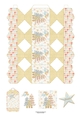 3D Pastel Christmas Angel & Trees Cracker Box with Gift Tag