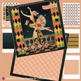 Art Deco Pierrot & Pierrette All Occasion Decoupage Card Making Kit
