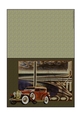 Vintage Art Deco Men Antique Car Cut and Fold Quick Card