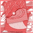 Romantic Red & White All Occasion Gate Fold Heart Leaf Card Making Kit