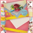Vintage Red Victorian Roses in a Blue Shoe All Occasion Card