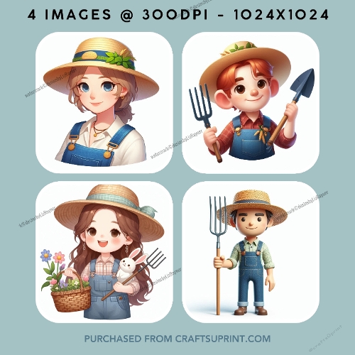 Farm Girl and Boy