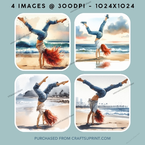 Handstand on the Beach