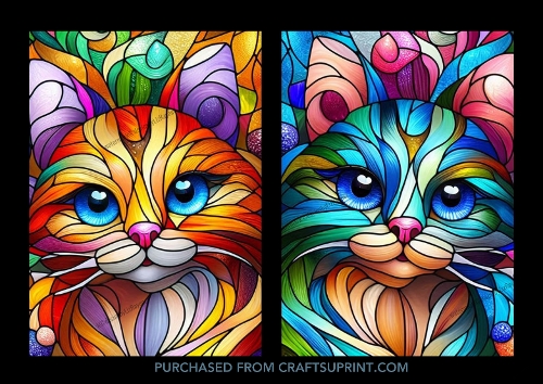 Stained Glass Cat