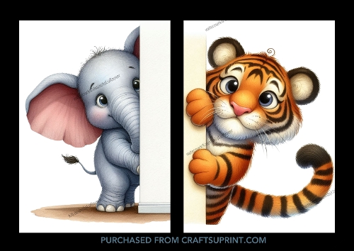 African Peeking Animals (Set 5)