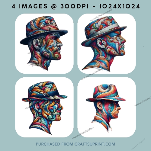 Male Abstract Face Profile