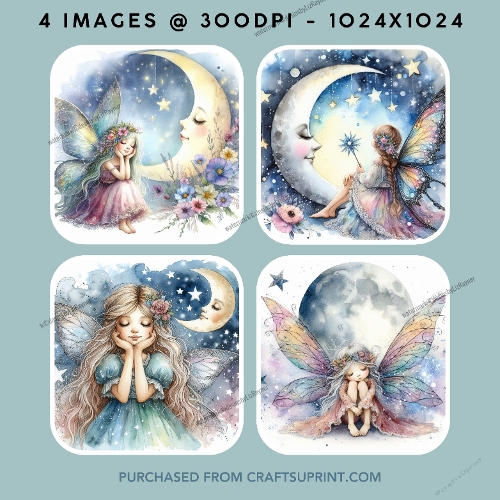 Fairy and Moon Image