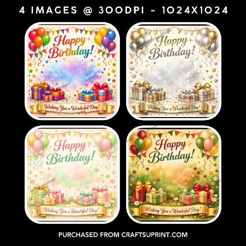 Festive Birthday Celebration Topper