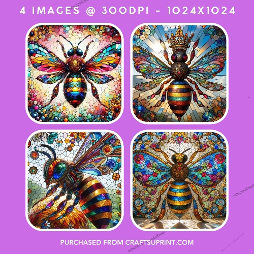 Stained Glass Jewel Bumblebee