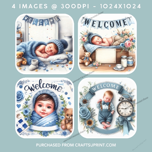 Adorable Welcome Baby Boy
