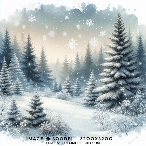 Snow Covered Winter Forest