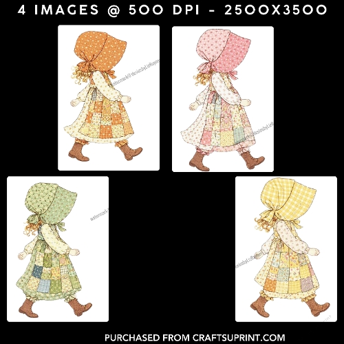 Vintage Sunbonnet Girls Set 2