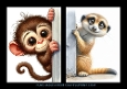 African Peeking Animal (Set 3)
