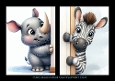 African Peeking Animal (Set 4)