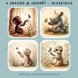Baby African Animal Set 4