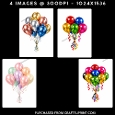 Vibrant Metallic Balloon Bouquets