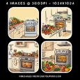 Funny Tired Oven and Messy Kitchen Images