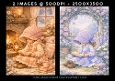 Vintage Style Reading Girl with A Bonnet Set 4