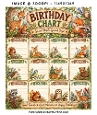 Charming Woodland Animals 12-Month Perpetual Birthday Chart Printable