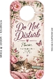 Charming Vintage Do Not Disturb Floral Door Hanger Printable