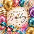 Happy Birthday Celebration, Colourful Balloons, Birthday Gifts, Confetti & Party Clipart (set 2)