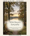 With Sincere Sympathy Autumn River Forest Vista Card Background