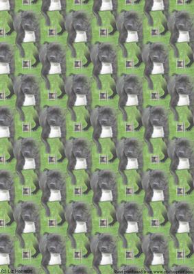 Staffordshire Bull Terrier Dog Vellum Sheet