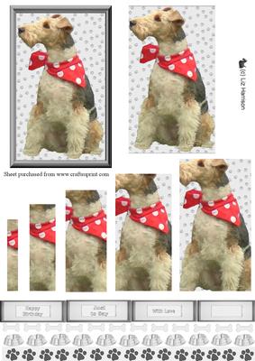Fox Terrier Wire Haired Dog Pyramid