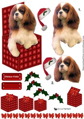 Cavalier King Charles Spaniel Christmas Box