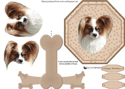 Papillon Plate Shaped Card & Stand