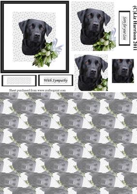 Black Labrador Sympathy Pyramid