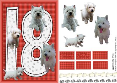 Westie 18th Birthday Card