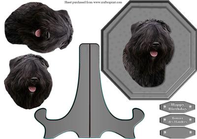 Bouvier Des Flandres Plaque with Stand