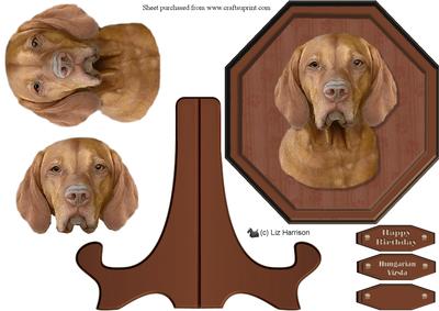 Hungarian Vizsla Plaque & Stand