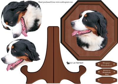 Bernese Mountain Dog Plaque & Stand