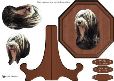 Tibetan Terrier Plaque & Stand