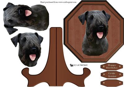 Cesky Terrier Plaque & Stand