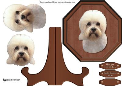 Dandie Dinmont Plaque & Stand