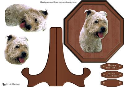Glen of Imaal Terrier Plaque & Stand