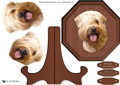Soft Coated Wheaten Terrier Plaque & Stand