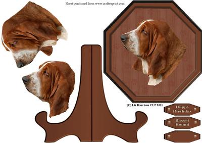 Basset Hound Plaque & Stand