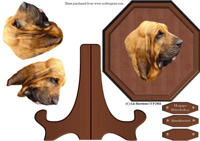 Bloodhound Plaque & Stand