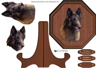 Belgian Shepherd Tervuren Plaque & Stand