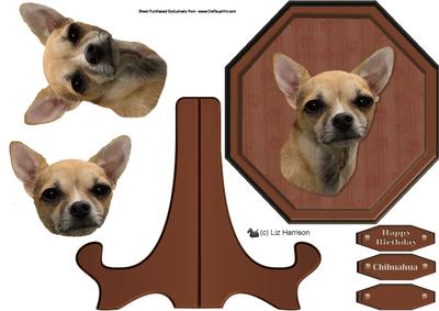 Chihuahua Smooth Coated Plaque & Stand