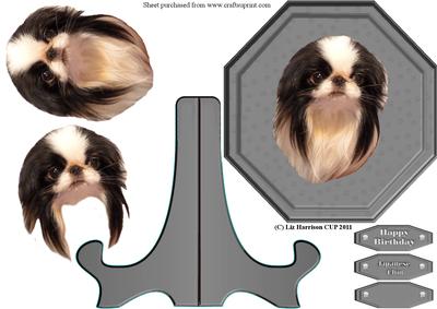 Japanese Chin Plaque & Stand
