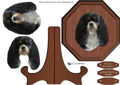 King Charles Spaniel Plaque & Stand