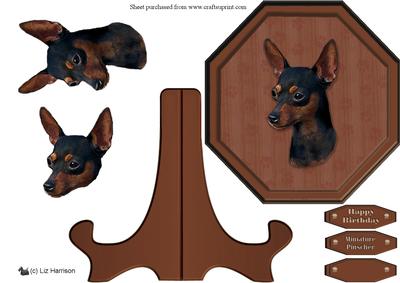 Miniature Pinscher Plaque & Stand